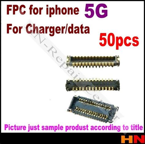 50 Pcs FPC For IPhone 5 5G Dock Connector Charger Port Back Rear Camera