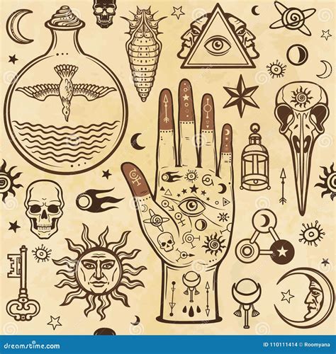 Alchemy Symbols Wallpaper