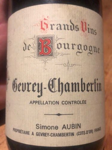 Simone Aubin Gevrey Chambertin Vivino US