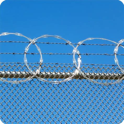 Razor Blade Barbed Wire Fencing Anti Climb Spikes Various Use Razor