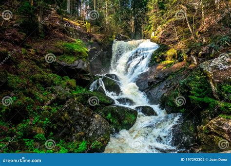 The Gutach River In Triberg Im Schwarzwald Town Germany Stock