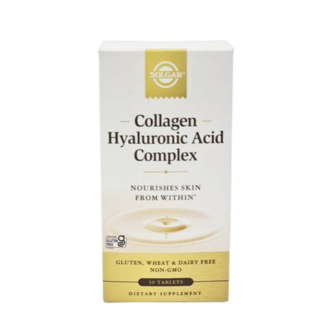 Solgar Collagen Hyaluronic Acid Complex 120mg 30 Tablets Healthy Options