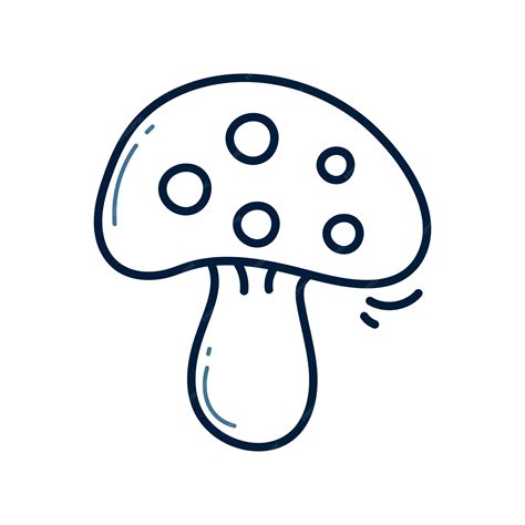 Premium Vector Hand Drawn Mushroom Doodle Line Illustration Mushroom