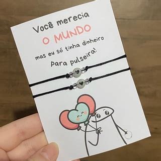 Kit Pulseiras Casal Amizade Dia Dos Namorados Pedido De Namoro Brilha