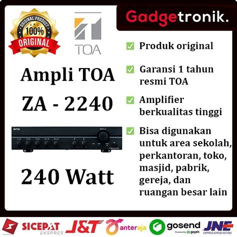 Jual Promo Spesial Ampli Toa Za Mixer Power Amplifier Toa Za