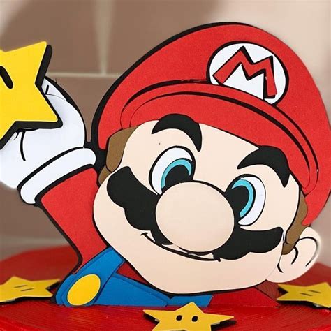 There Is A Paper Mario Holding Up A Star