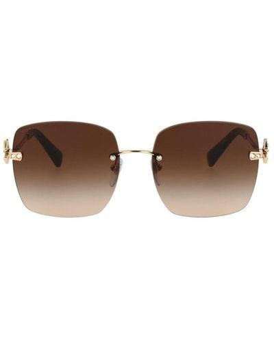 Brown BVLGARI Sunglasses For Women Lyst