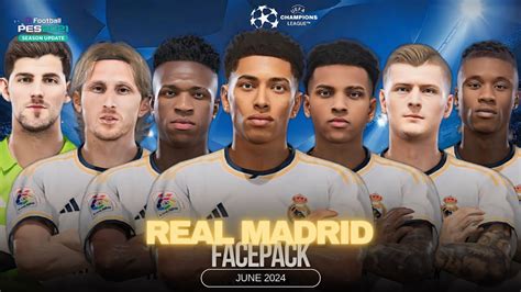 Real Madrid Facepack Pes 2021 Football Life 2024 Winner UCL 2024