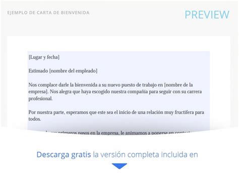 Carta De Bienvenida A Un Nuevo Empleado Modelo Descargable