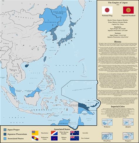 The Empire Of Japan 1935 Rimaginarymaps