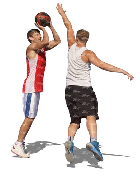 Two Men Playing Basketball Vishopper