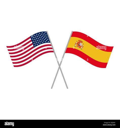 United States of America and Spain flags vector Stock Vector Image & Art - Alamy