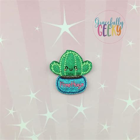 Free Hugs Succulent Feltie Ith Embroidery Design 4x4 Hoop And Larger