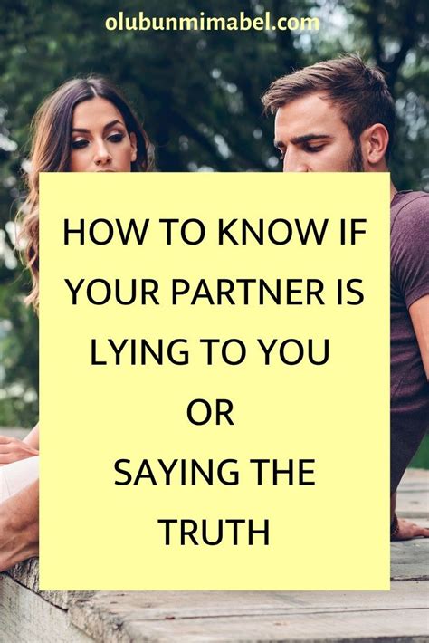 13 Signs Your Partner Is Lying To You Marriage Tips Marriage Advice