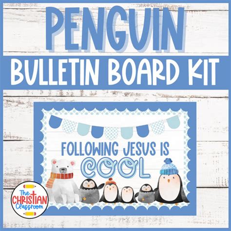 Penguin Bulletin Board Kit - Etsy