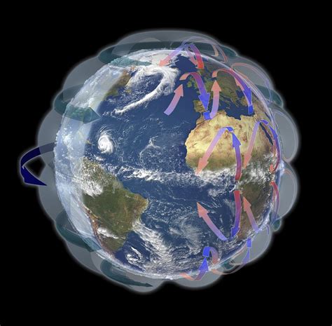 Global winds, satellite-based diagram Photograph by Science Photo Library