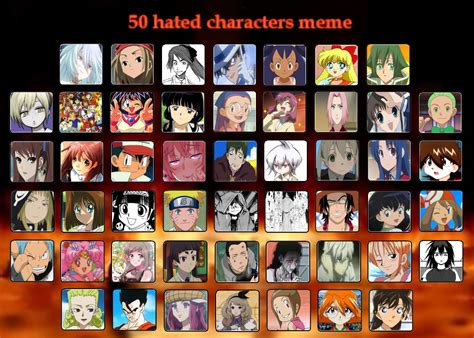 50 Hated Characters Anime Manga By Sanguinolentus Sol On Deviantart