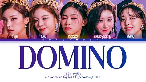 Itzy Domino Lyrics 있지 Domino 가사 Color Coded Lyrics Youtube