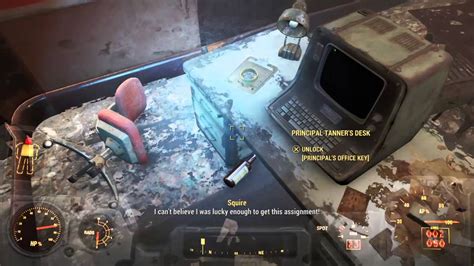 Fallout 4 How To Find Principals Office Key And Library Key In Shaw