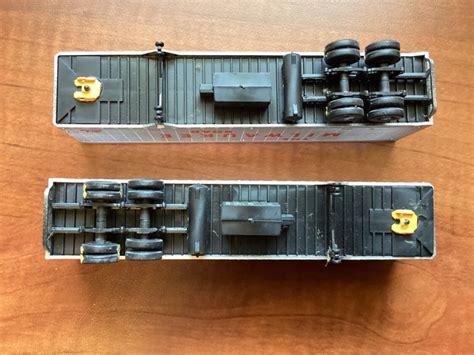 ATHEARN HO SCALE 40 FT BOX TRAILERS LOT OF 2 THE MILWAUKEE ROAD