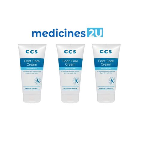 Ccs Swedish Foot Care Cream 60ml 3 Pack Ccs Online Shop Medicines 2u