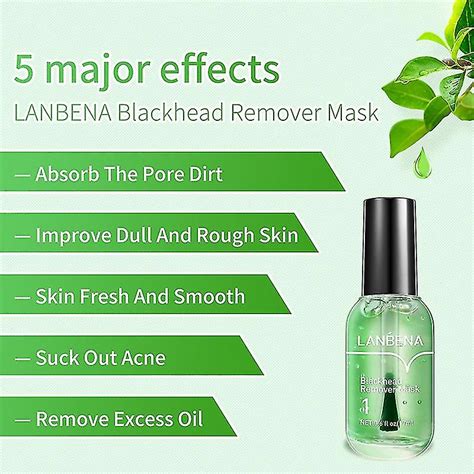 LANBENA Blackhead Remover Mask Serum Deep Cleaning Shrinking Pores