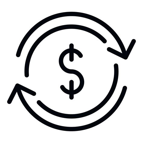 Currency Conversion Icon Outline Style 15265011 Vector Art At Vecteezy