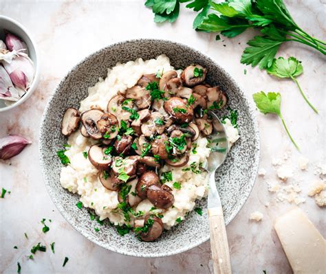 Romige Risotto Met Champignons Vegetarisch Eef Kookt Zo Oppskrift