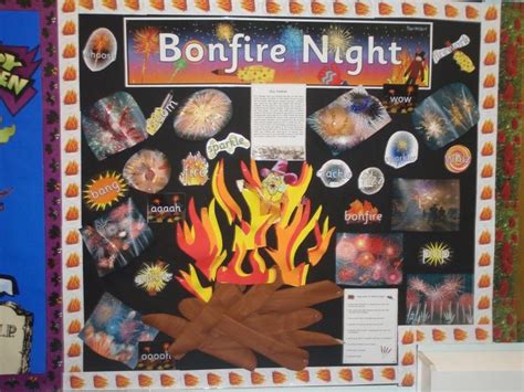 Bonfire Night Fire Display Classroom Display Class Display Bonfire