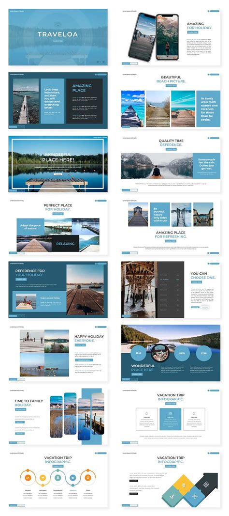 Travel PowerPoint Template - 30 slides | Powerpoint slide designs ...