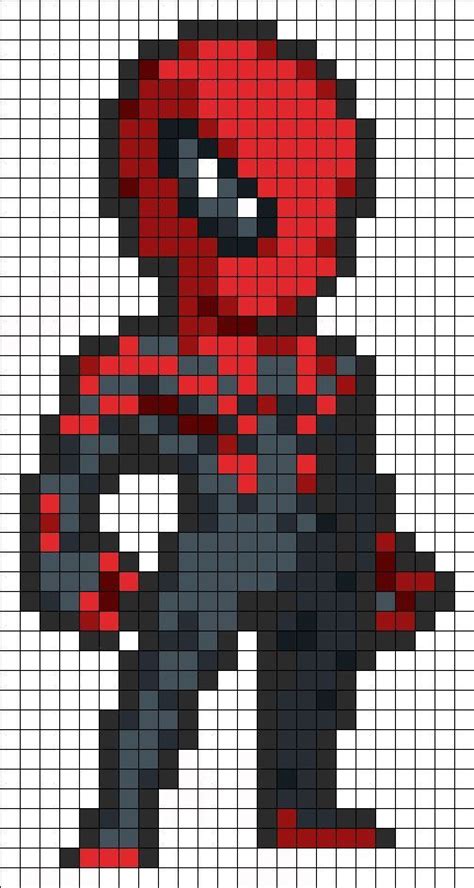 Superior Spider Man Pixel Art Spiderman Dibujo Arte P Xeles Minecraft