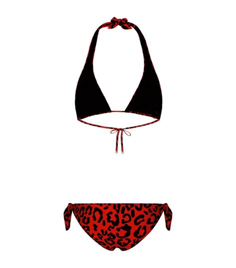 Womens Dolce Gabbana Multi Leopard Print Bikini Harrods UK