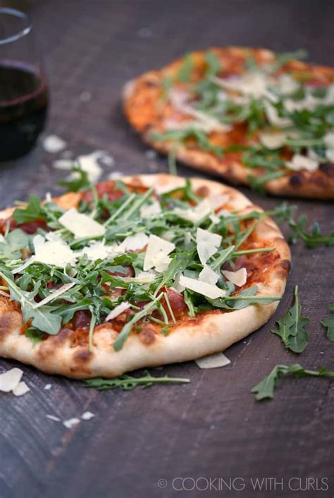 Prosciutto Arugula Pizza Cooking With Curls