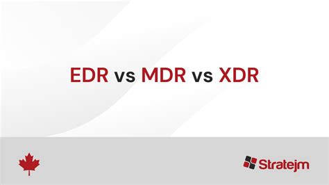 EDR vs MDR vs XDR (1) - Stratejm | Canada's First Cloud Based Security ...