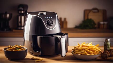 Premium AI Image | Modern electric machine with French fries on the ...
