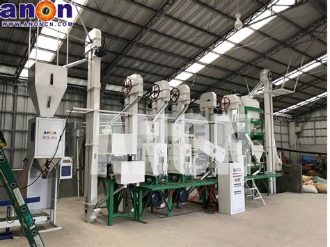 Anon 30 40 Tpd Complete Set Rice Milling Plant Auto Rice Mill China