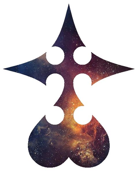 "Galaxy Kingdom Hearts Nobody Symbol" by ZipZapAttack | Redbubble