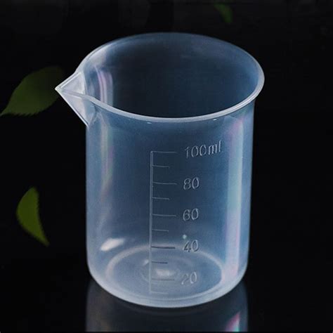 2020 New 100ml Pp Scale Cup Graduated Beaker Clear Plastic Measuring Cup Lab Kitchen Baking