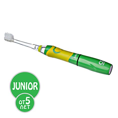 Электрическая звуковая зубная щетка CS Medica CS-562 Junior (зеленая)