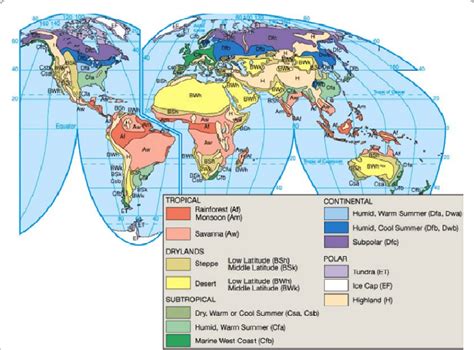 Koppen World Climate Map