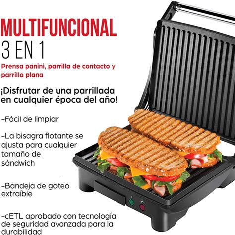 Parrilla Prensa Panini PiquioMart