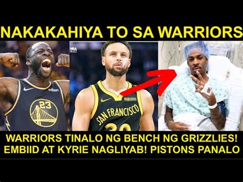 Nakakahiyang Talo Ito Para Sa Warriors Bench Na Lang Ng Grizzlies