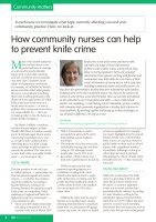 Journal Of Community Nursing Jcn Article How Community Nurses Can