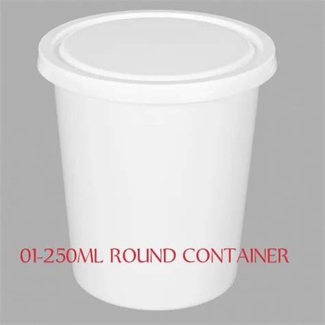 Plastic 01 250ml Round Food Container At Rs 10piece In New Delhi Id 2851759451555