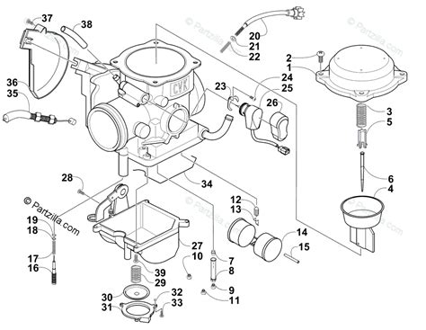 Arctic Cat Atv 2005 Oem Parts Diagram For Carburetor