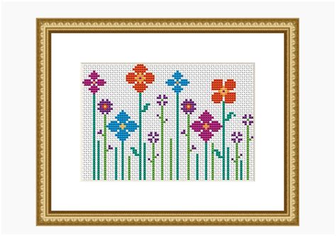 Cross Stitch Pattern Modern Cross Stitch Chart Quick Easy