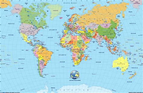 Printable World Map With Countries Labeled Pdf - Printable Maps