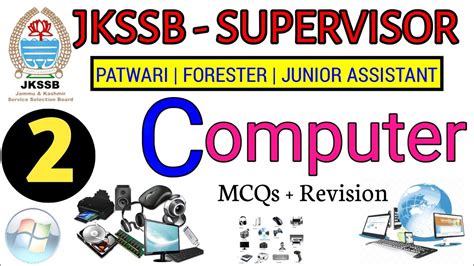 Computer Mcqs Part For Jkssb Supervisor Patwari Forester