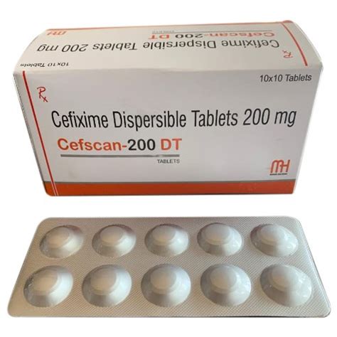 Cefscan 200 DT Cefixime Dispersible Tablets 200 Mg Manufacturer MH At