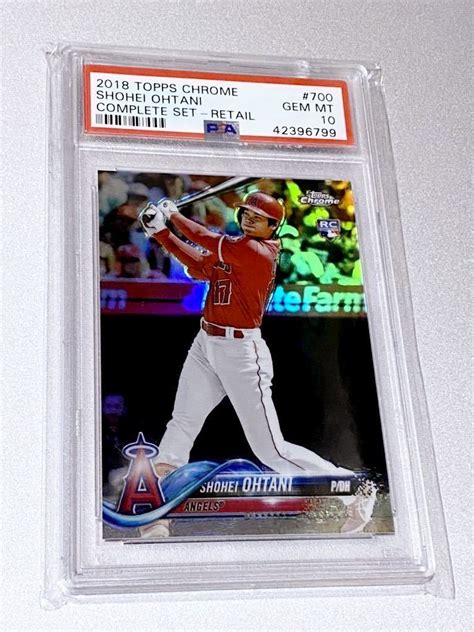 1円〜 Psa10 大谷翔平 Topps Chrome 2018 Complete Set リフラクター ルーキーカード Topps